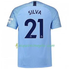 Divisa di Calcio Manchester City Silva 21 Prima 2018/2019